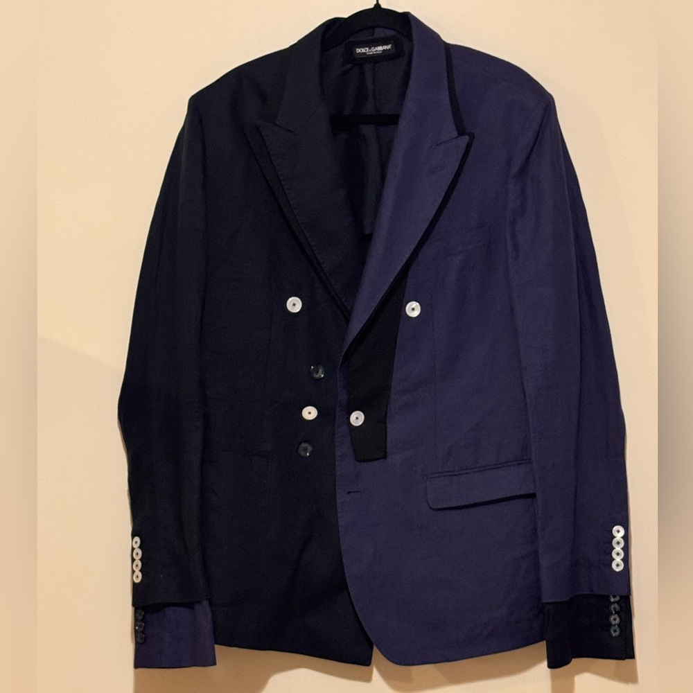 Dolce & Gabbana Black and Navy Blazer